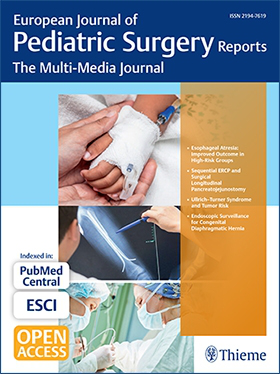 European Journal of Pediatric Surgery Reports