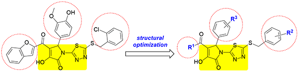 Derivatization of Dihydropyrrolidone-Thiadiazole.gif